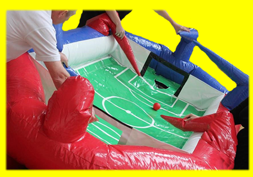 Air table football hire in Hitchin as an extra to bouncy castle hire