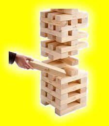 Giant Jenga Game hire in Arlesey