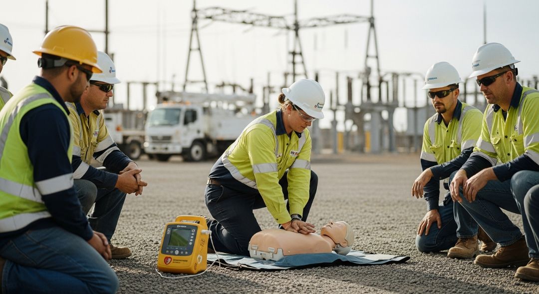 On-Site First Aid, CPR & AED Training for Utility Companies