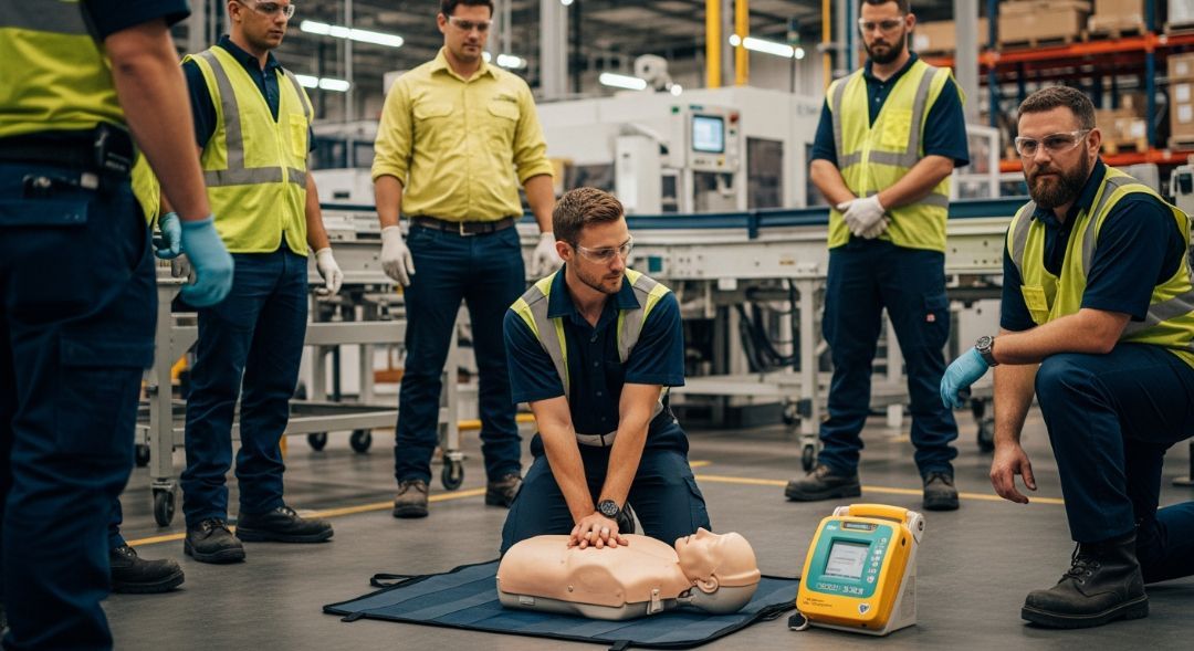 On-Site First Aid, CPR, and AED Classes for Industrial Manufacturing