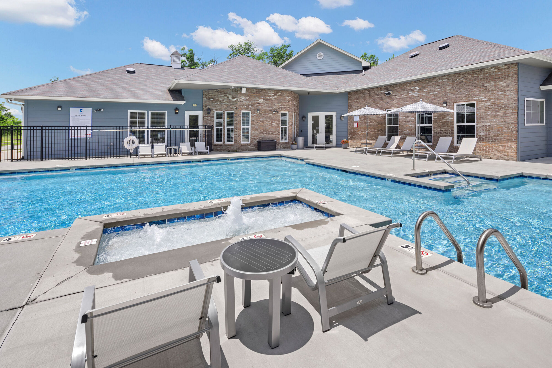 swimming pool area.