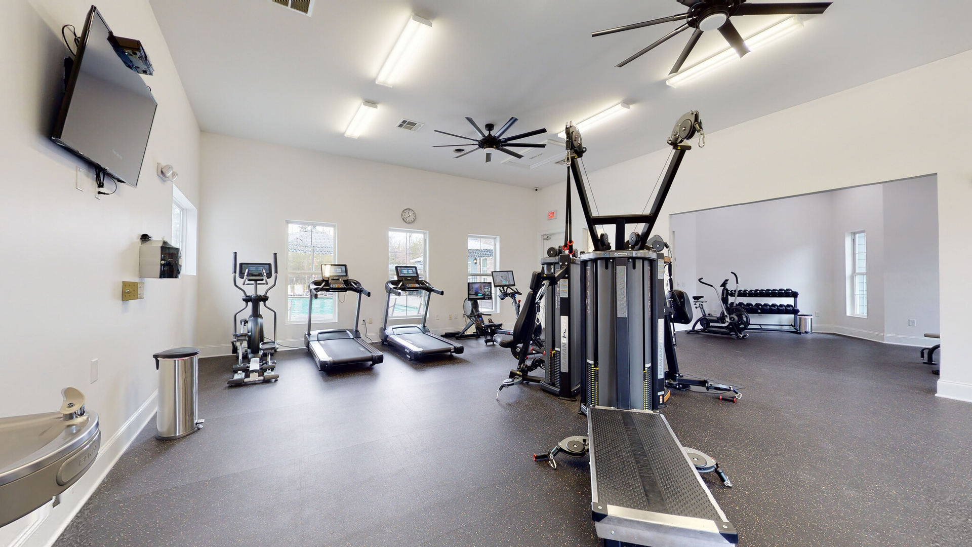 fitness center at Conrad at Concord Mills.