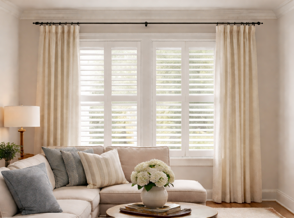 Image of the plantation shutter install in a beautiful Kentucky home