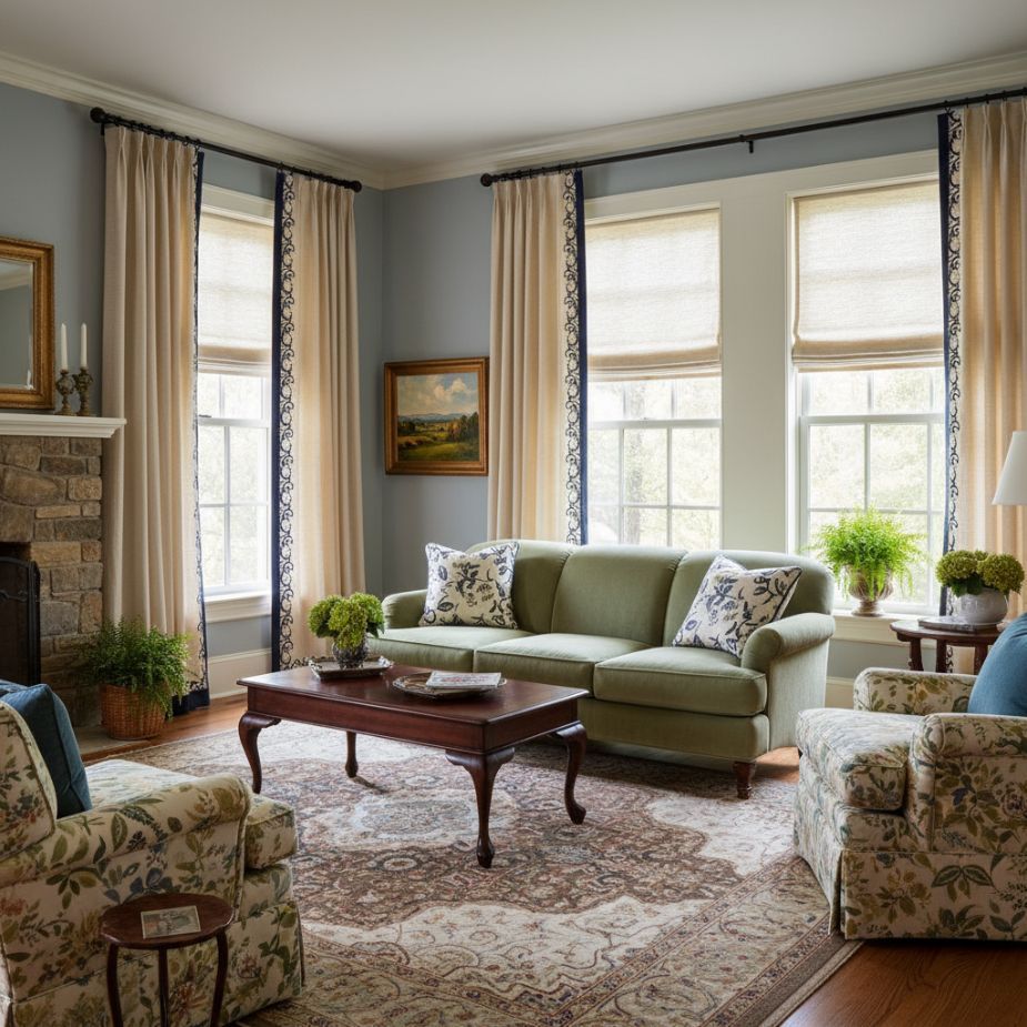 Why Matching Window Treatments Throughout the House Isn’t a Rule
