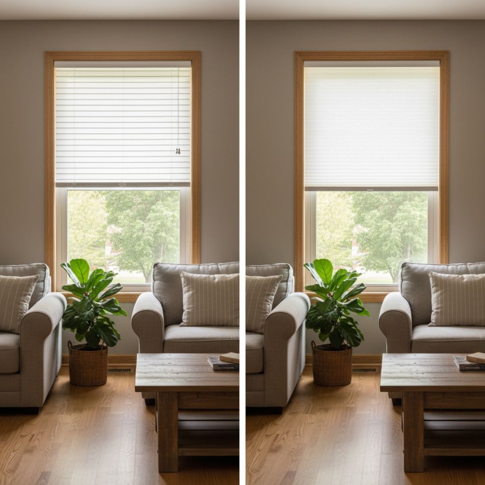 Difference Between Wood Blinds and Cellular Shades