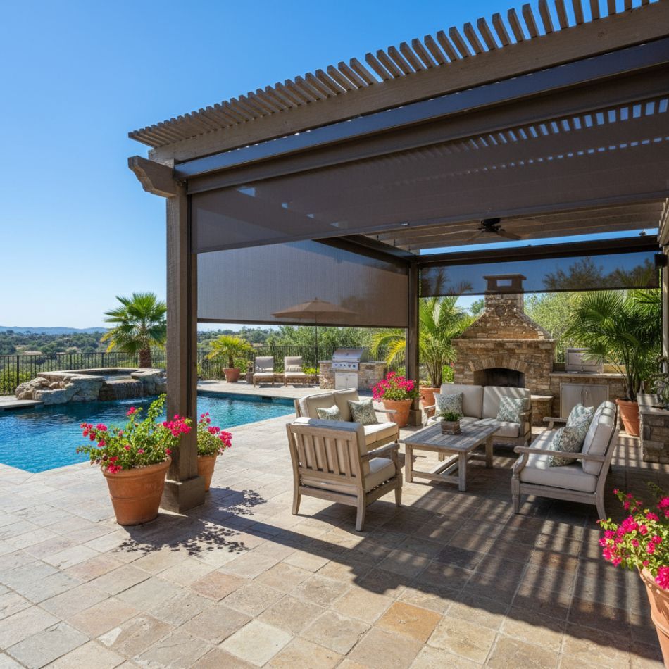 Top Window Treatment Options for Pools and Spas