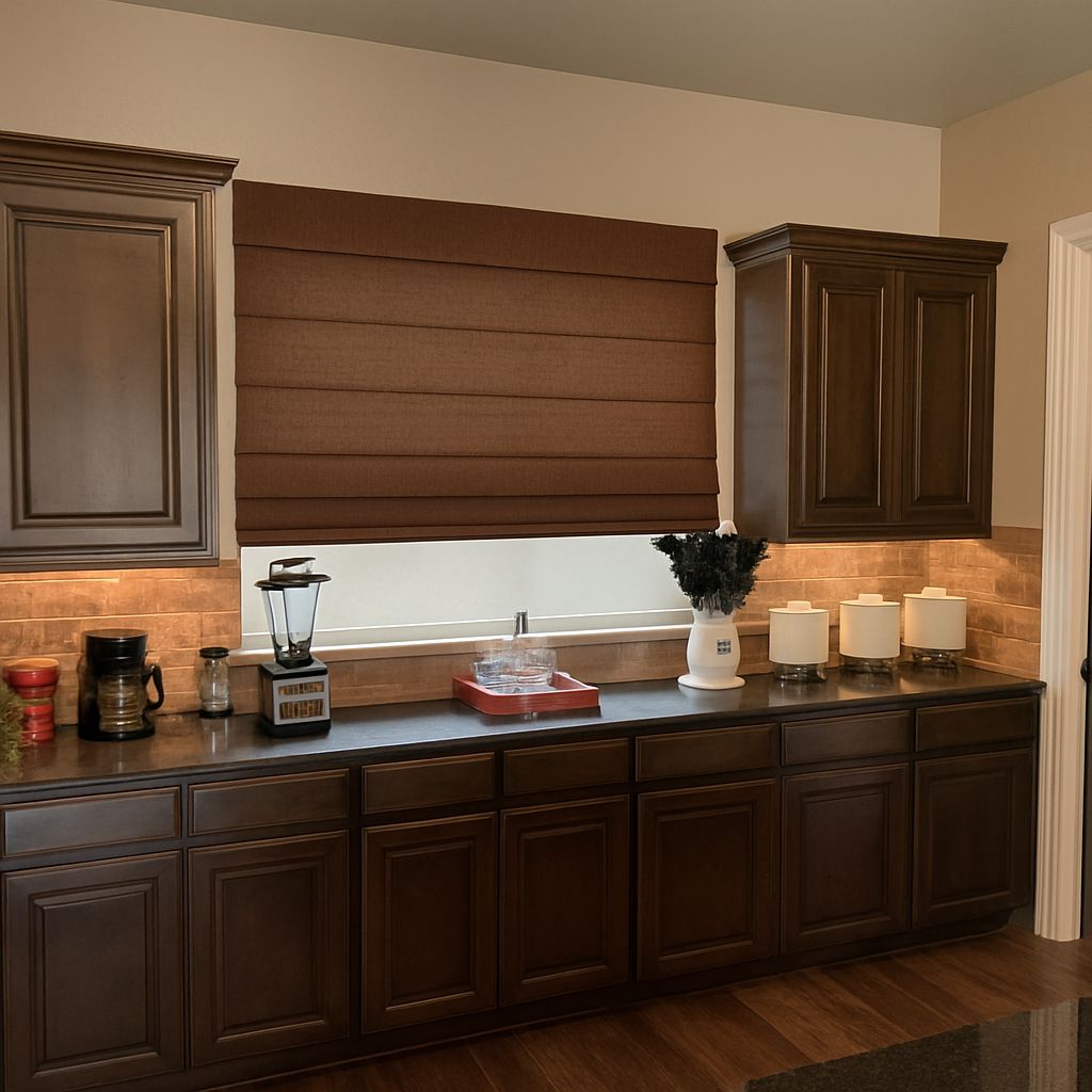 Roman Shades with Thermal Lining