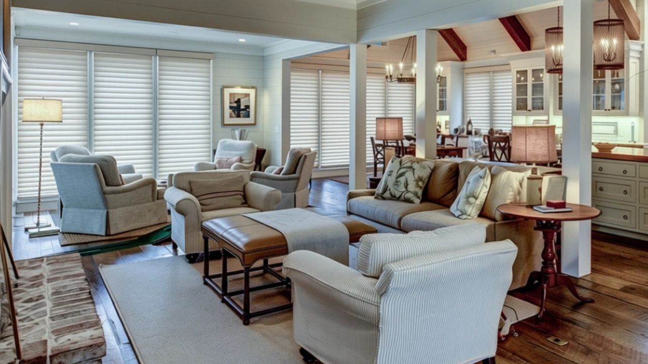 Visual Flow and Zone Definition Across Shared Spaces