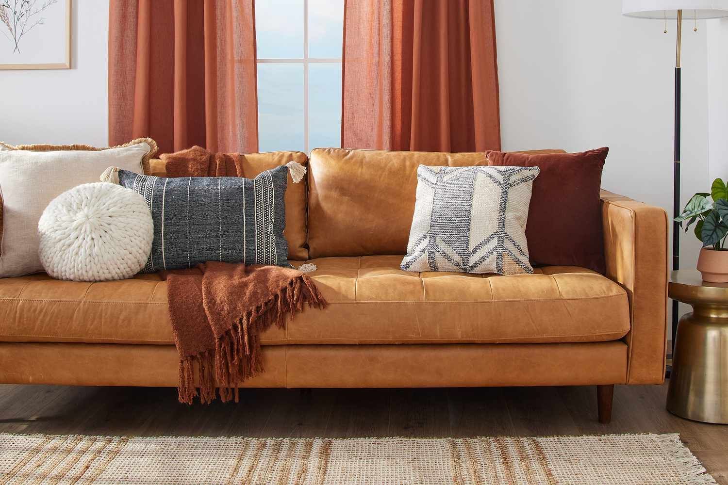 Upholstered furniture — patterned vs. solid
