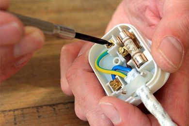 Rewiring a UK 13 Amp Domestic Electric Plug — Electrical Service in Swansea, NSW