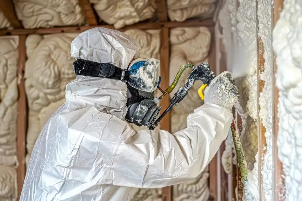 Spray foam wall insulation improving energy efficiency in Temecula