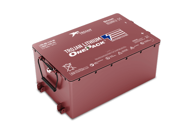 Red Trojan Lithium OnePACK battery pack.