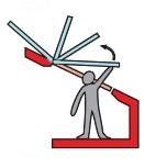 apertura lucernario modello Sirio