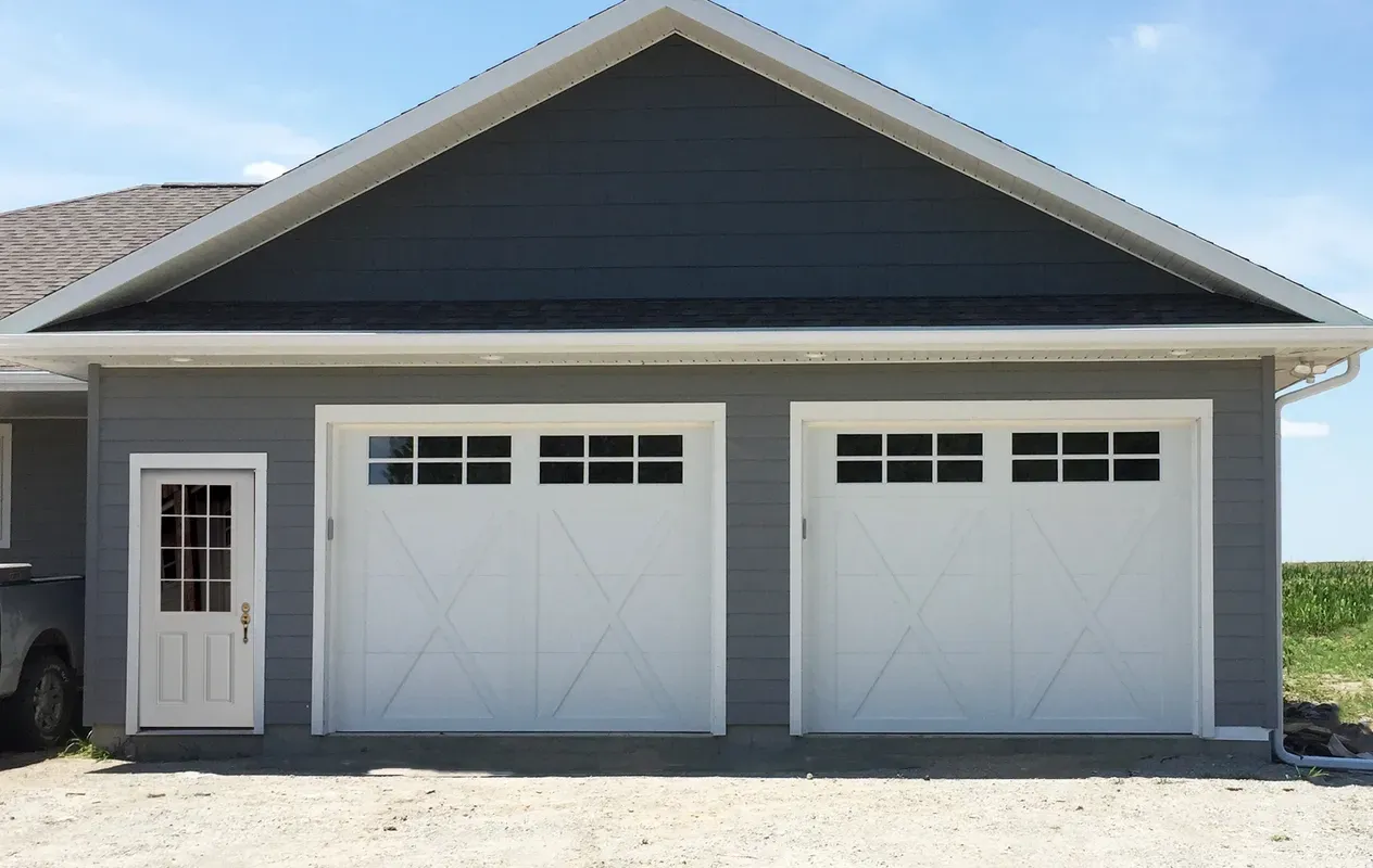 Midland 2-Inch Overlay With StockBridge Lites — Beatrice, NE — Blue Valley Door Co. Inc.