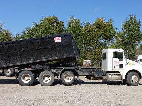 Disposal Truck with Black Container — Deer River, MN — American Disposal