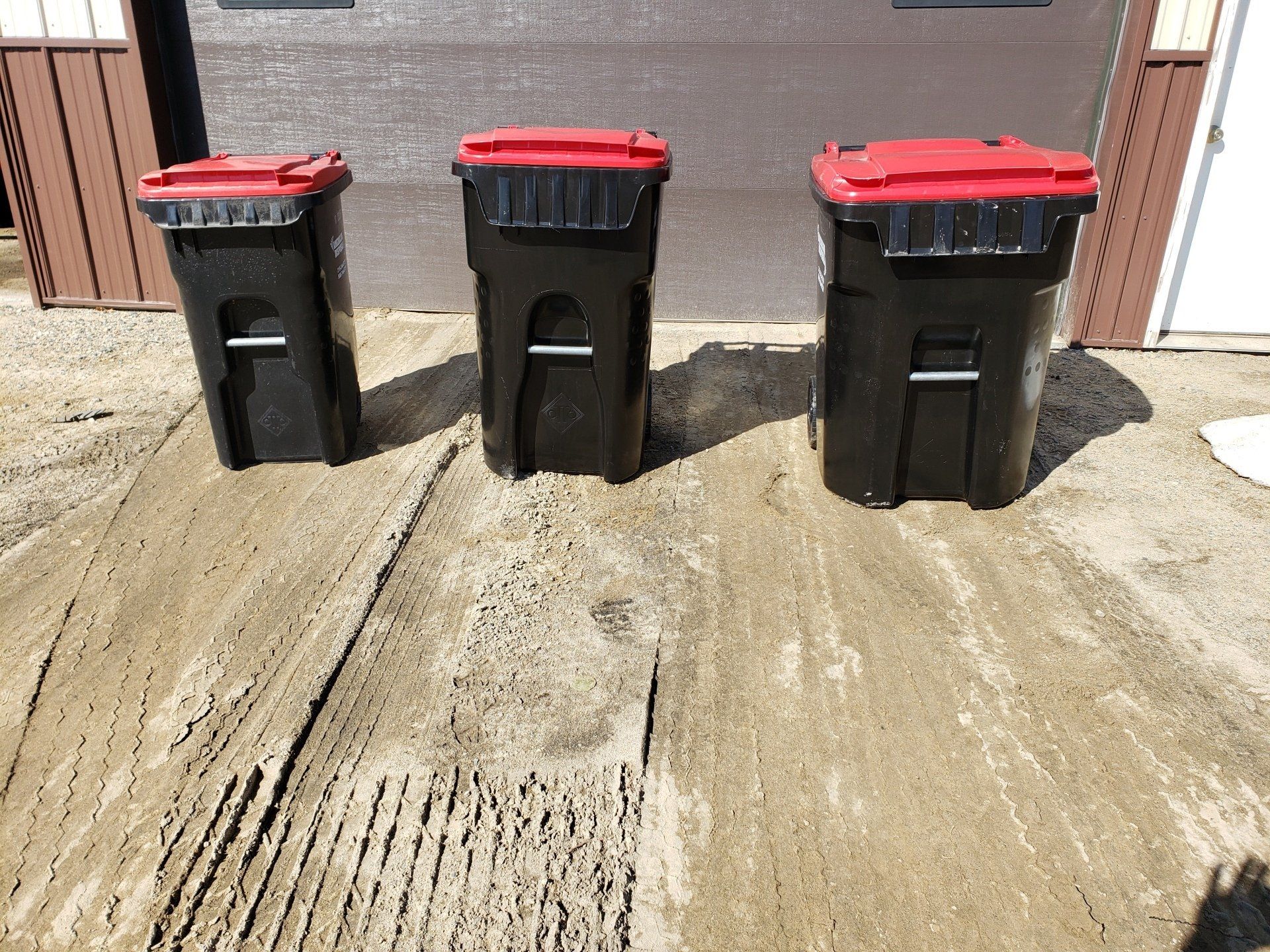 Small Red Dumpster — Deer River, MN — American Disposal