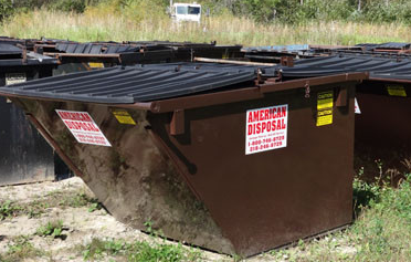 Small Brown Dumpster — Deer River, MN — American Disposal