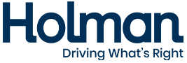 Holman driving what 's right logo on a white background
