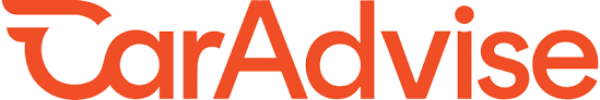 A red car advice logo on a white background