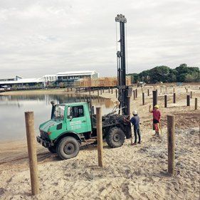 Piles Were Installed to Support the Buildings — Southeast QLD — East Coast Group of Companies