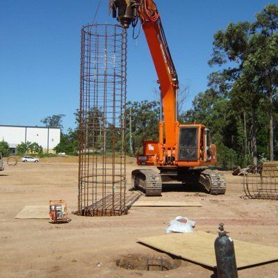 Placing Prefabricated Steel Cages — Southeast QLD — East Coast Group of Companies