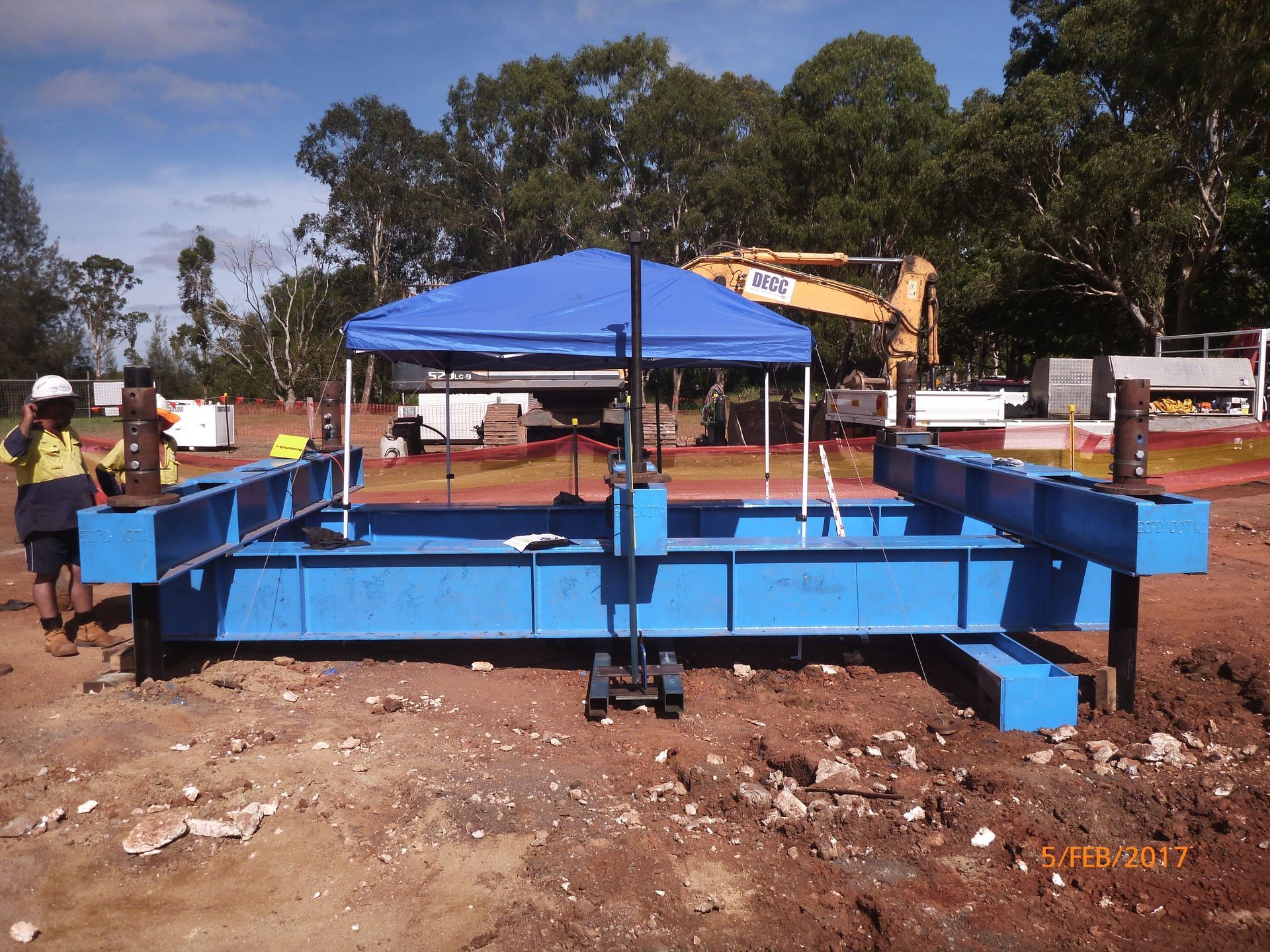 Blue Static Pile — Southeast QLD — East Coast Group of Companies