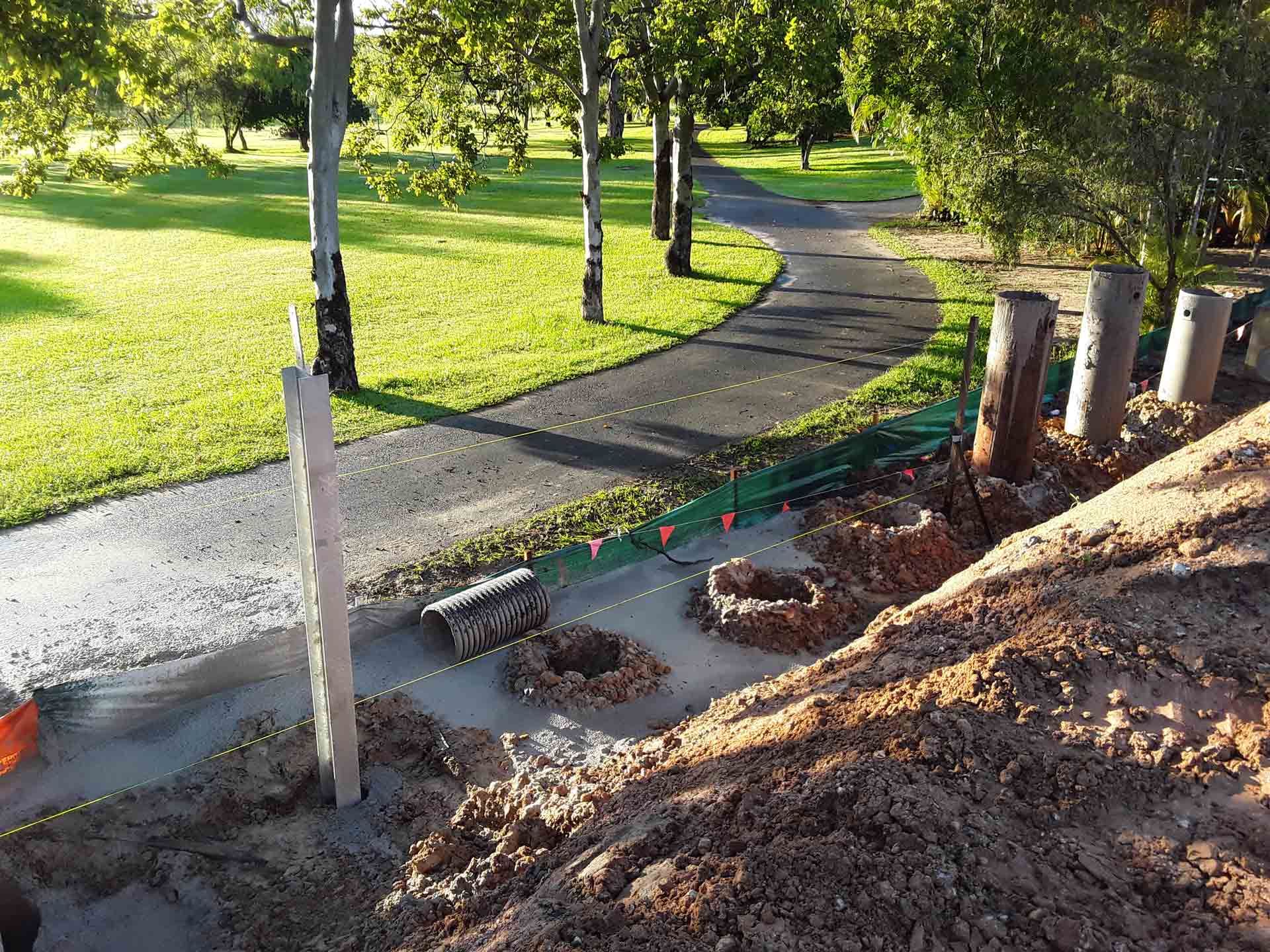 Steel Piles Acts as Support — Southeast QLD — East Coast Group of Companies