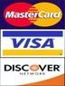 a picture of a mastercard , visa , and discover logos .