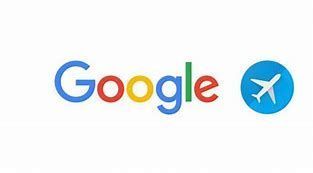 A google logo with an airplane in a blue circle.