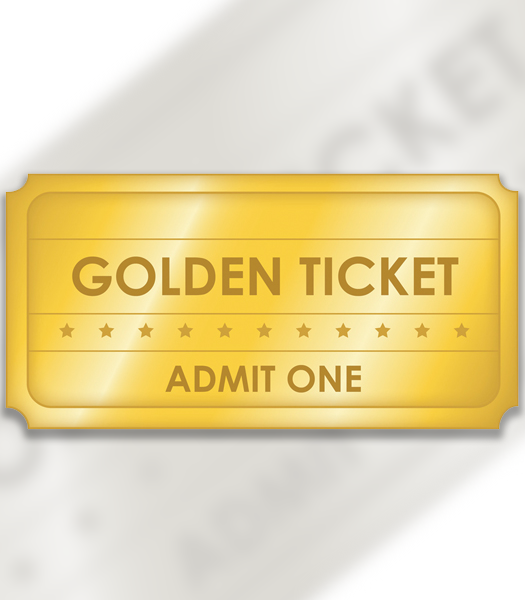 Golden ticket, gold rectangular shape. The Golden Ticket: Judicial Diversion – Tenn Code Ann. 40-35-313 in Nashville, Tennessee