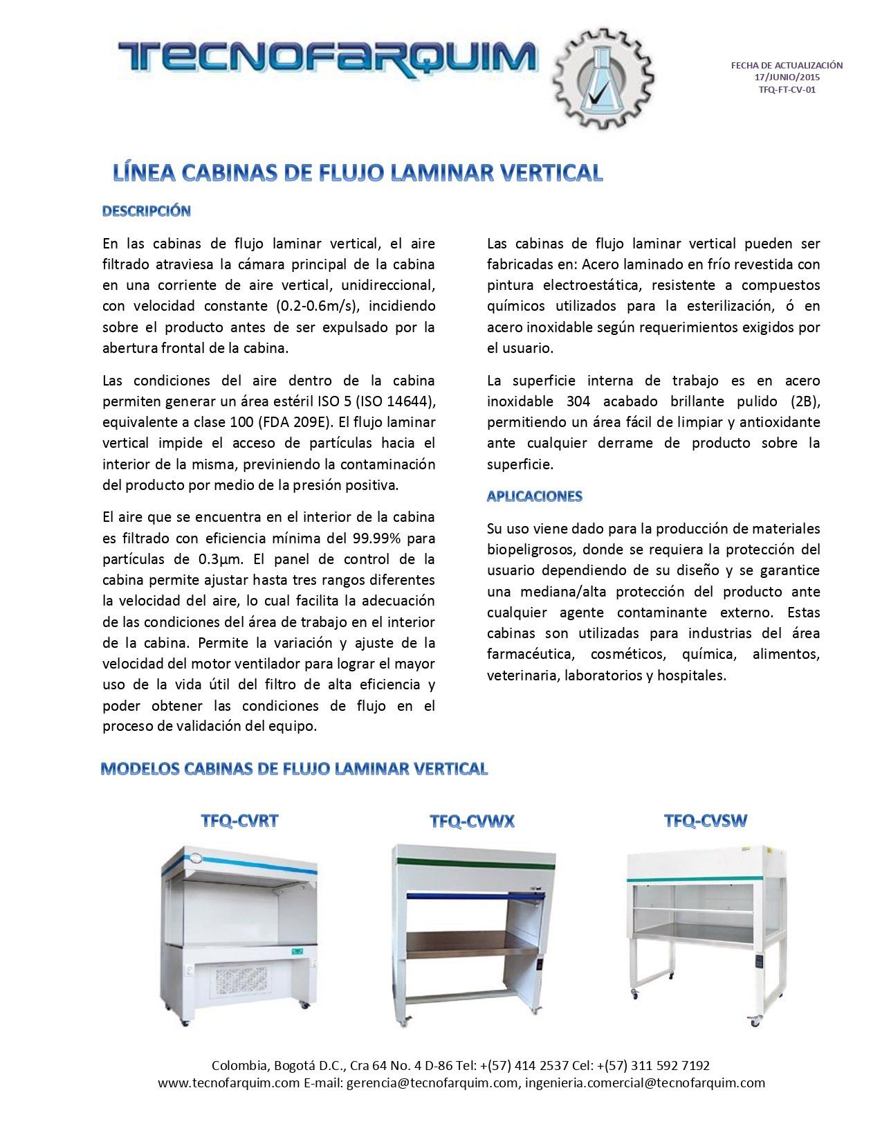 Cabinas de Flujo Laminar