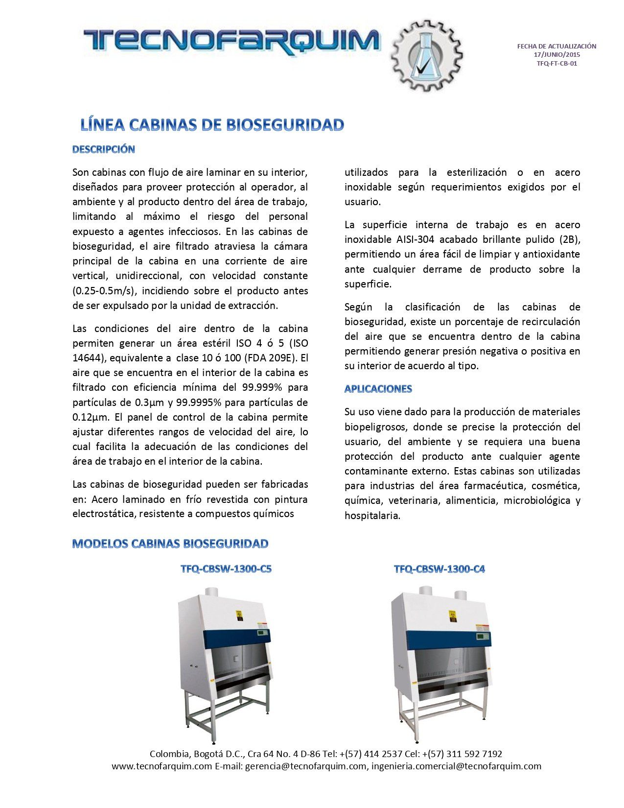 Cabinas de Flujo Laminar