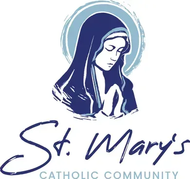 A logo for st. mary 's catholic church