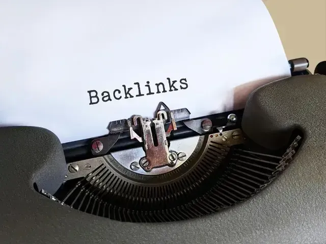 Our Team at Sonder Digital Leads (SDL) employs an off-page search engine optimization backlinking strategy on a typewriter.