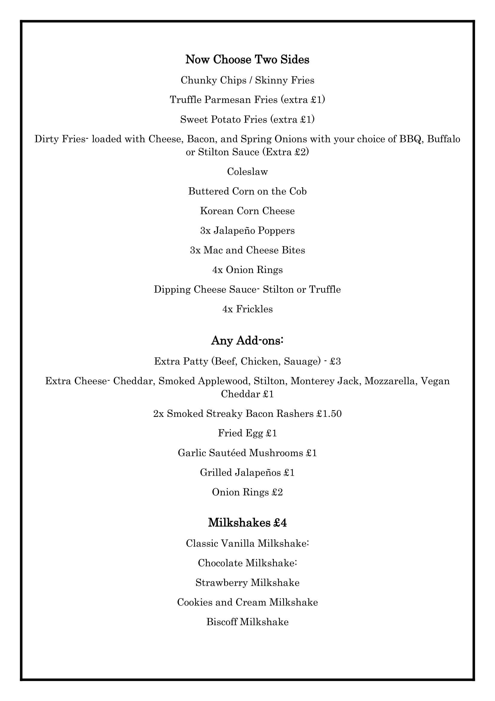 Hare and Hounds Charlton Down Valentines Day Menu 2024