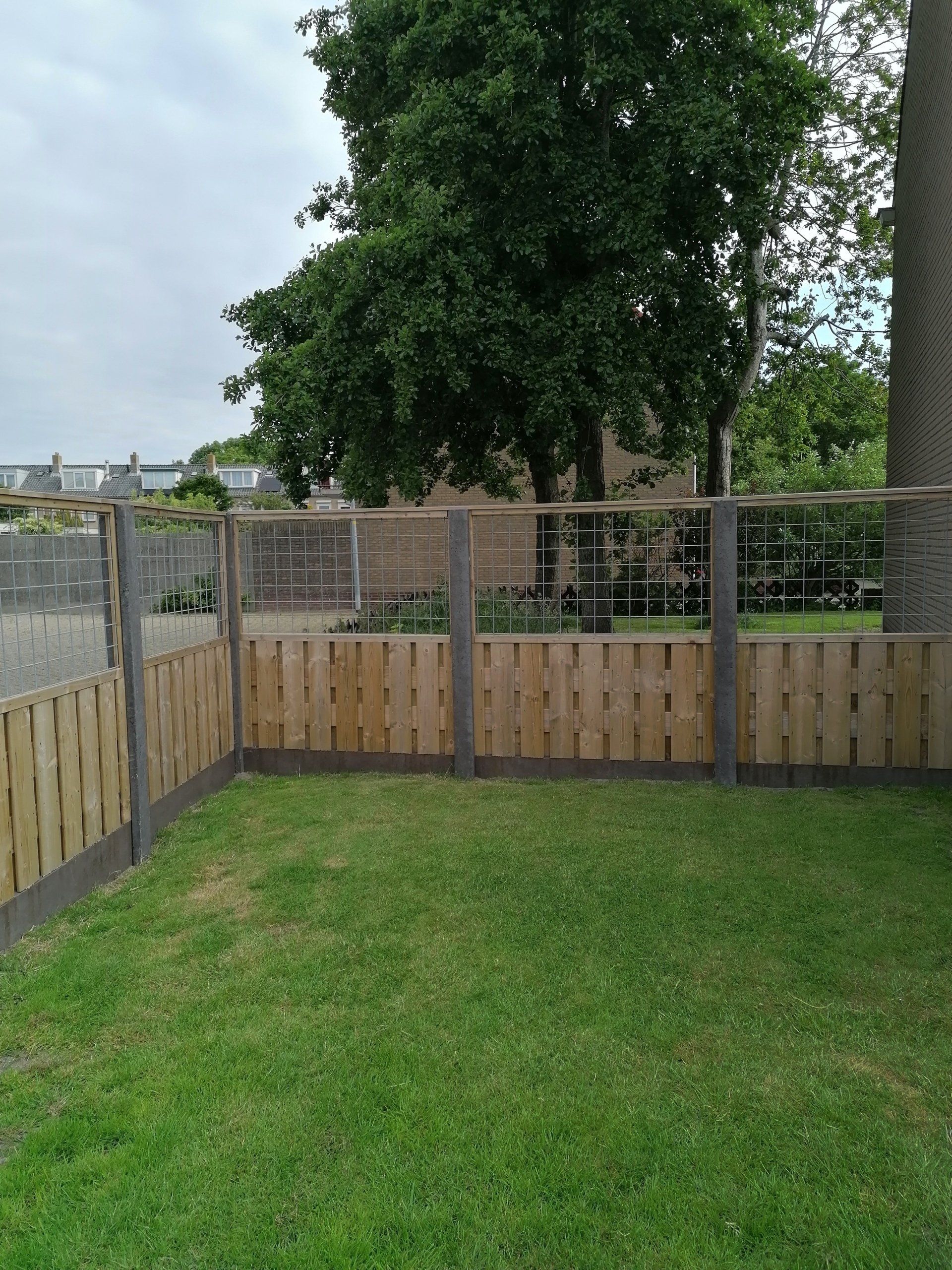 Schutting in Den Helder.