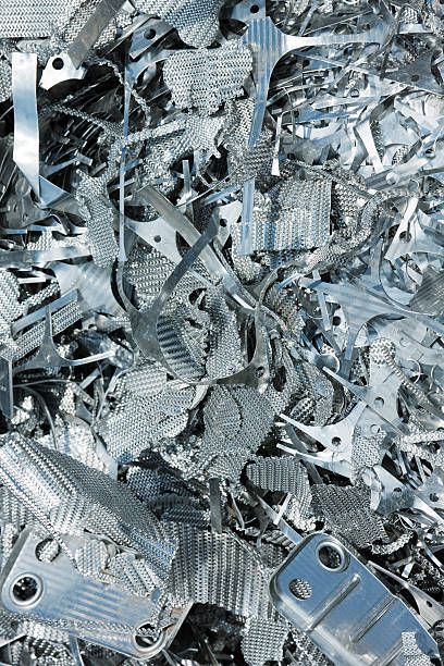 Clean assorted aluminum scrap ready for aluminum recycling.