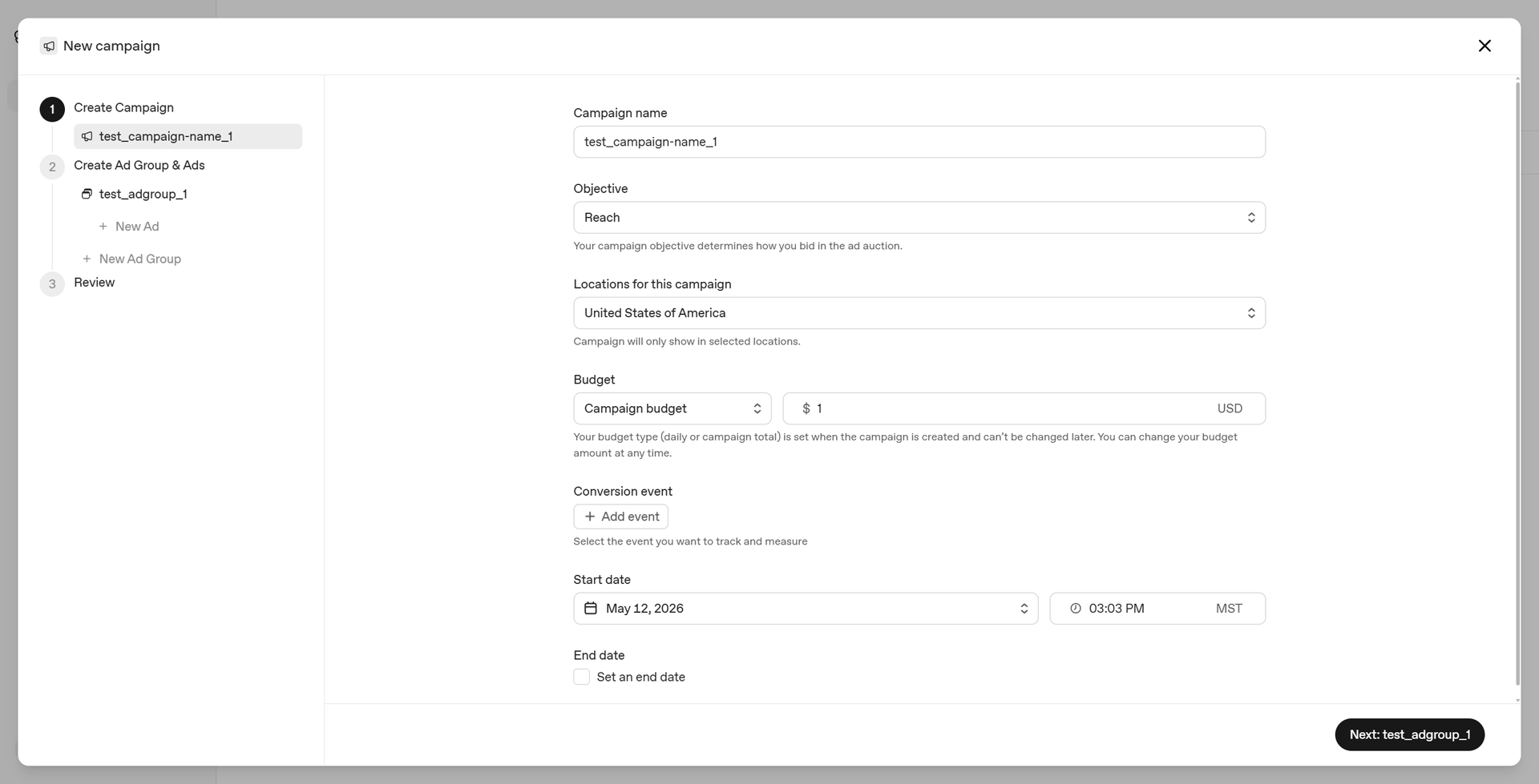 Web app settings page with a left navigation menu and a form of text fields and dropdowns on the right