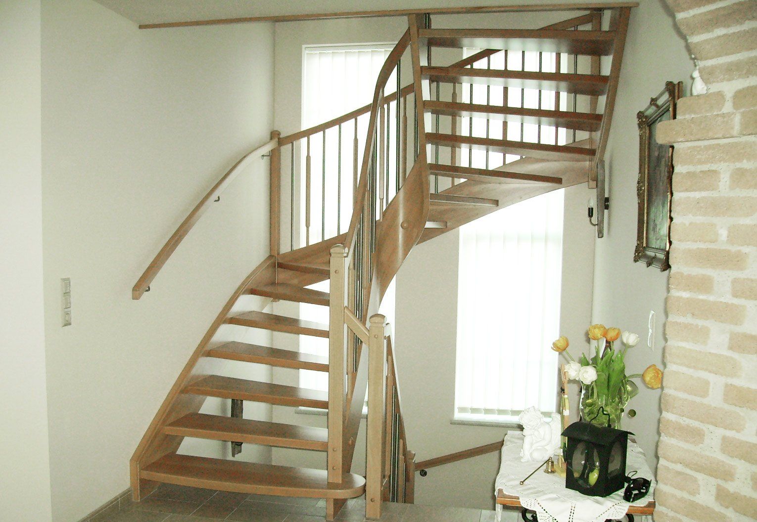 Freitragende Holzstiegen