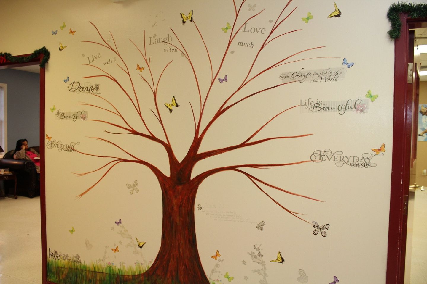 Virginia - Tree Painting on a Wall in Richmond, VA