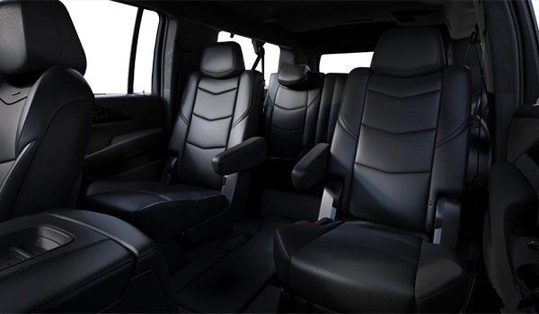 Limo To Go black Cadillac Escalade leather interior seating