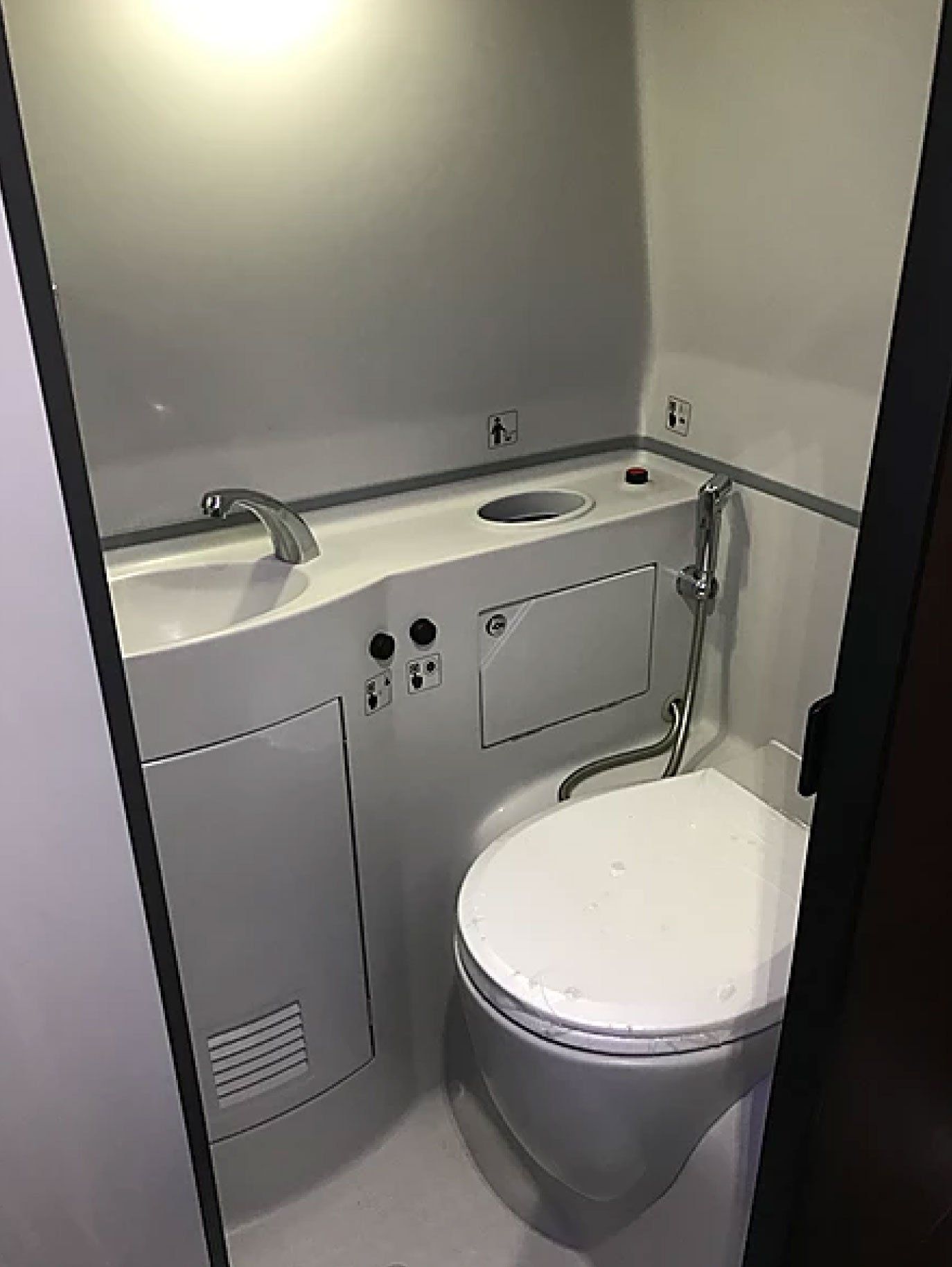 Limo To Go coach bus washroom facility