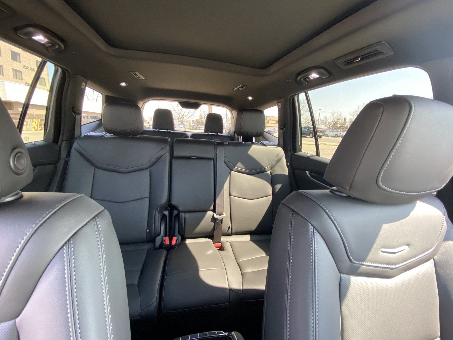 Limo To Go mid size SUV Cadillac XT6 premiere leather interior with panoramic sunroof