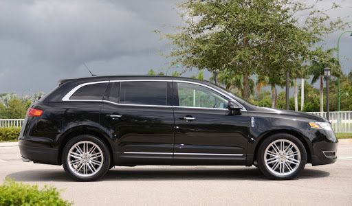 black Lincoln MKT 3 passenger luxury sedan
