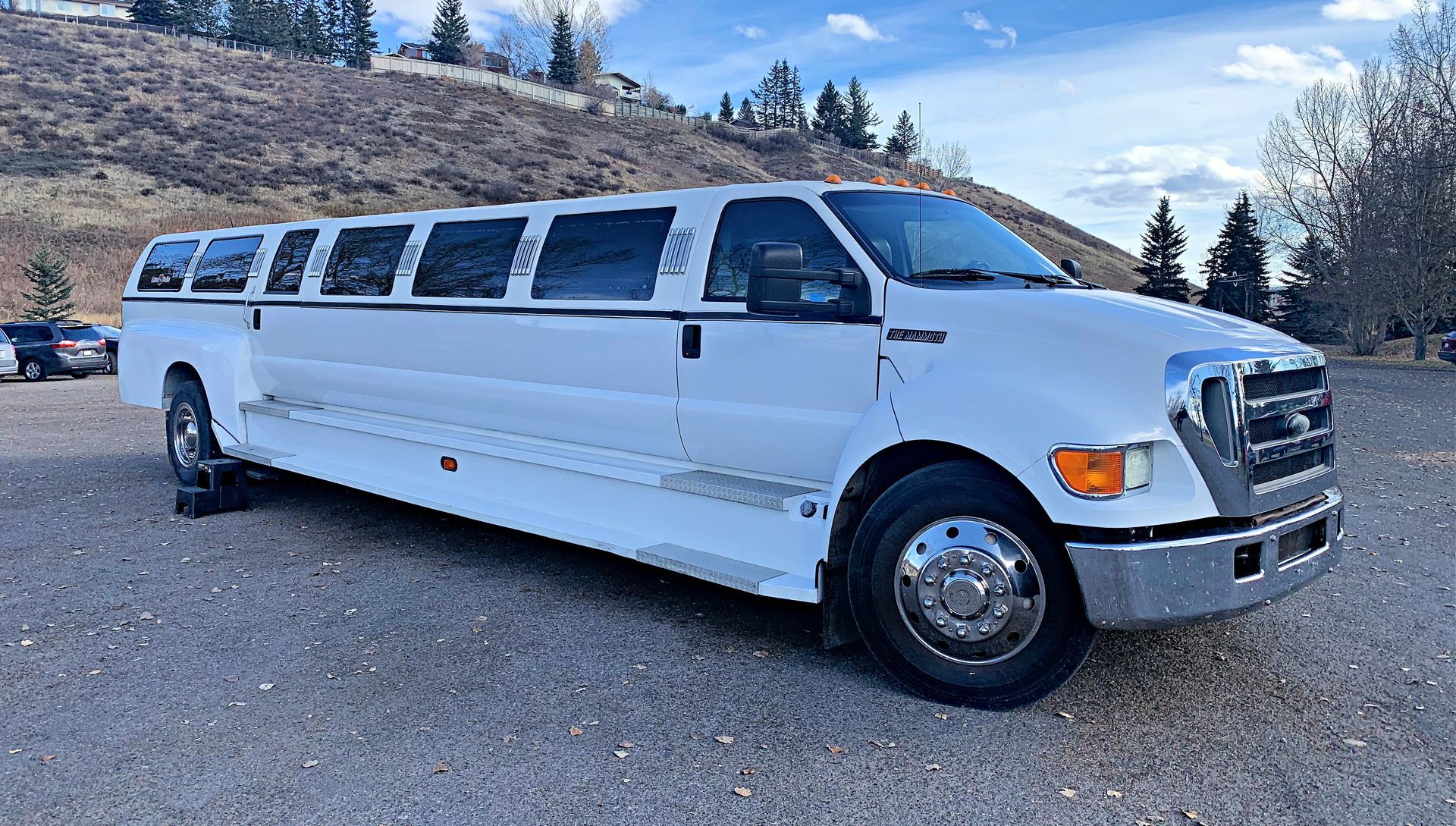 Limo To Go stretch truck Mammoth F650 limousine exterior view