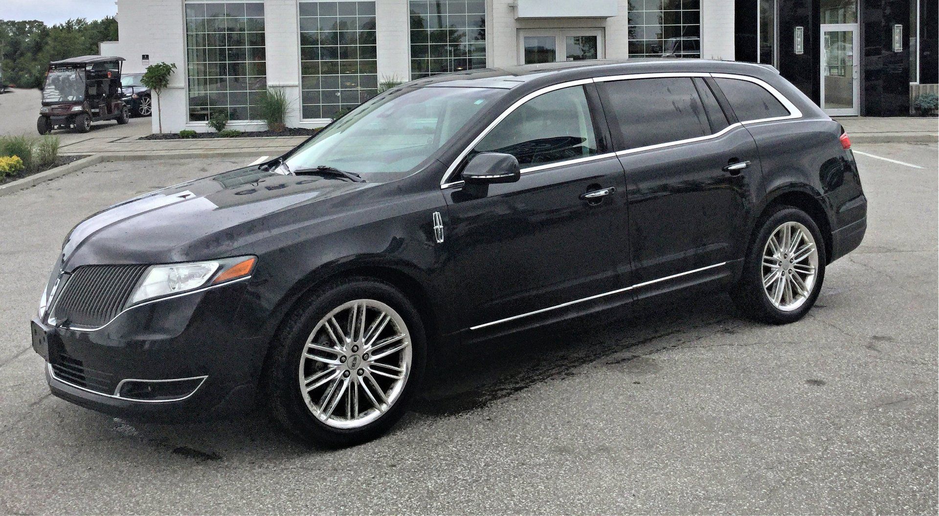 black Lincoln Town car luxury sedan