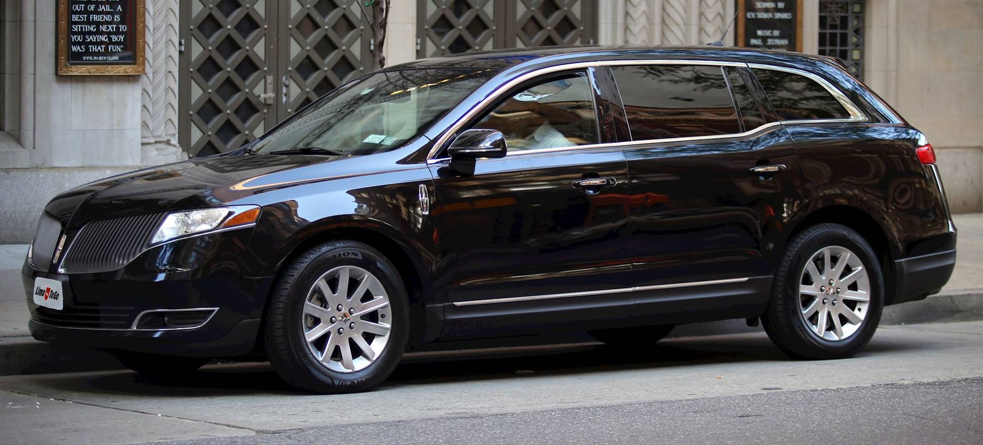 black MKT luxury sedan exterior