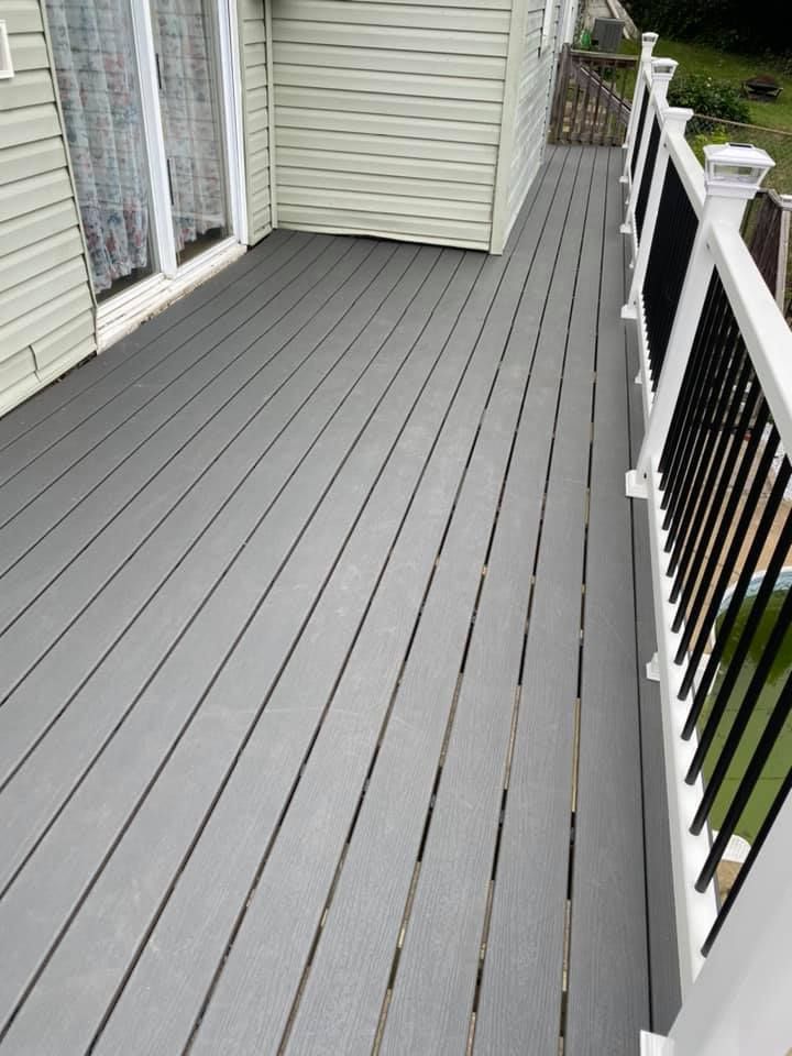 Newly built deck by R & D construction