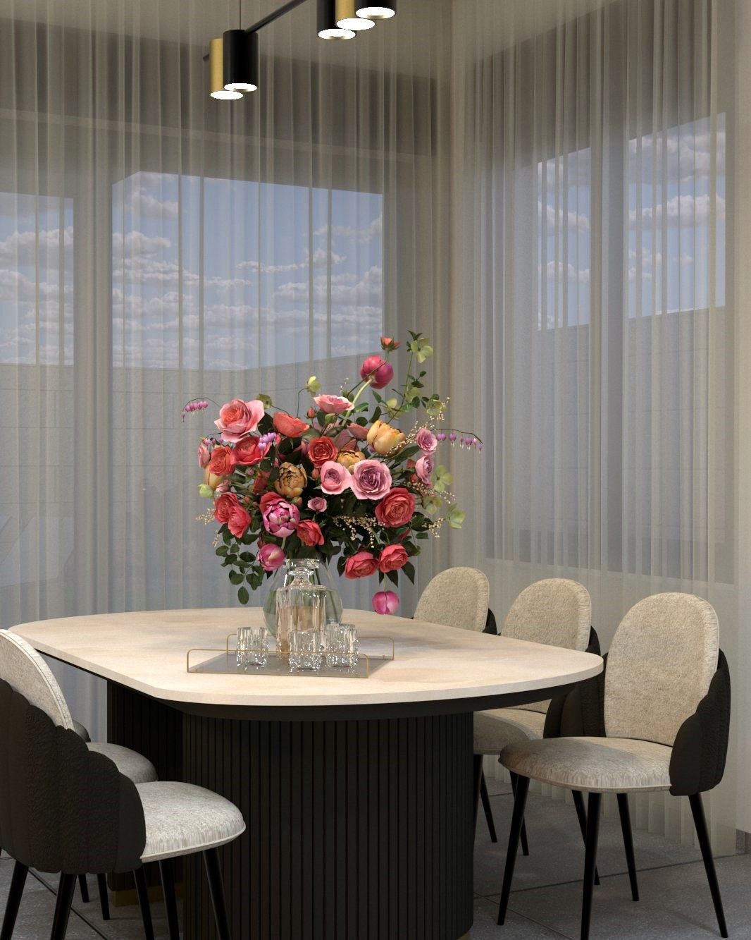 עיצוב פנים מעצבת פנים עיצוב קוטג' עיצוב עיצוב פינת אוכל עיצוב בסגנון מודרני עיצוב פנים בגני אביב