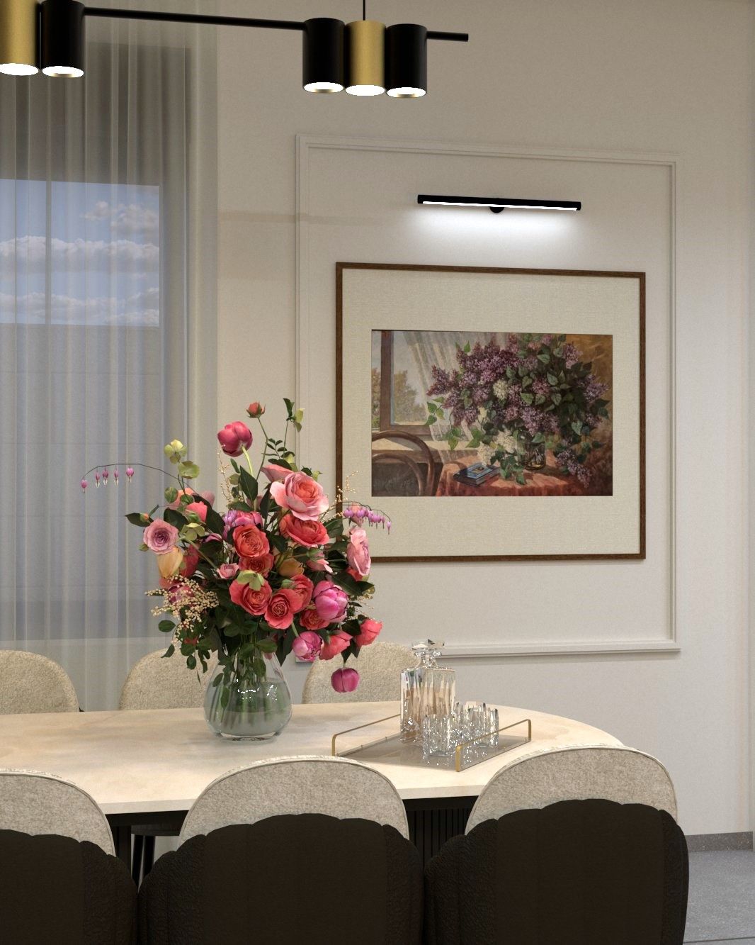 עיצוב פנים מעצבת פנים עיצוב קוטג' עיצוב פינת אוכל עיצוב בסגנון מודרני עיצוב פנים בגני אביב מאשה מנוחין מעצבת פנים במודיעין